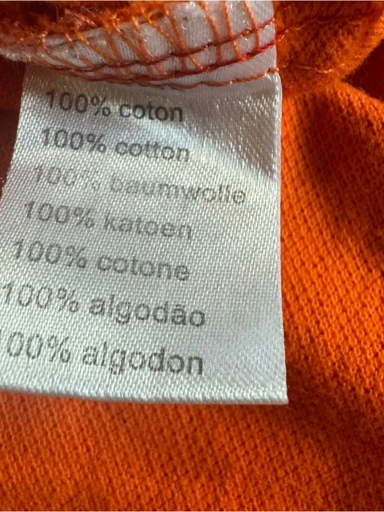 🧡 Lacoste Orange Polo Shirt – Size 4 (Made in France) 🧡 - Picture 6 of 8